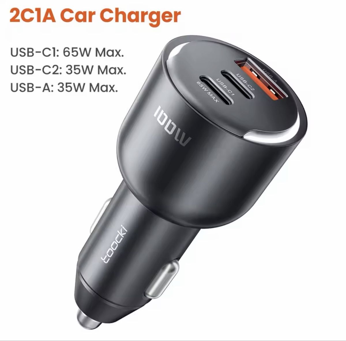Caricabatterie: Toocki 100w Car Charger – Nuovo (secondo la descrizione) da Winterthur venduto da Ennio1984