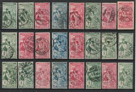 sauberes Lot Weltpostverein UPU 1900, gestempelt