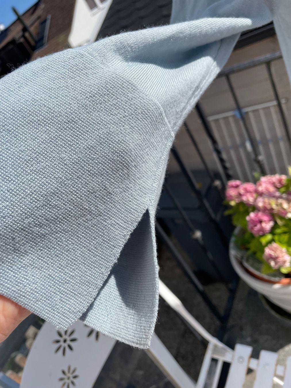 Vestes: Stahlblaue Strickjacke FFC 100% feine Wolle – D'occasion à Zürich par Pamuk04 4