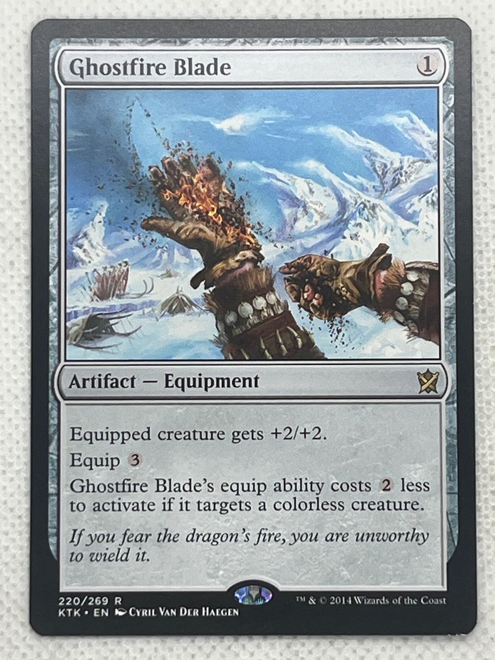 Magic The Gathering Sammelbilder & Trading cards: MTG Ghostfire Blade KTK 220 Englisch Rare – Gebraucht aus Hinterkappelen von Kim1992