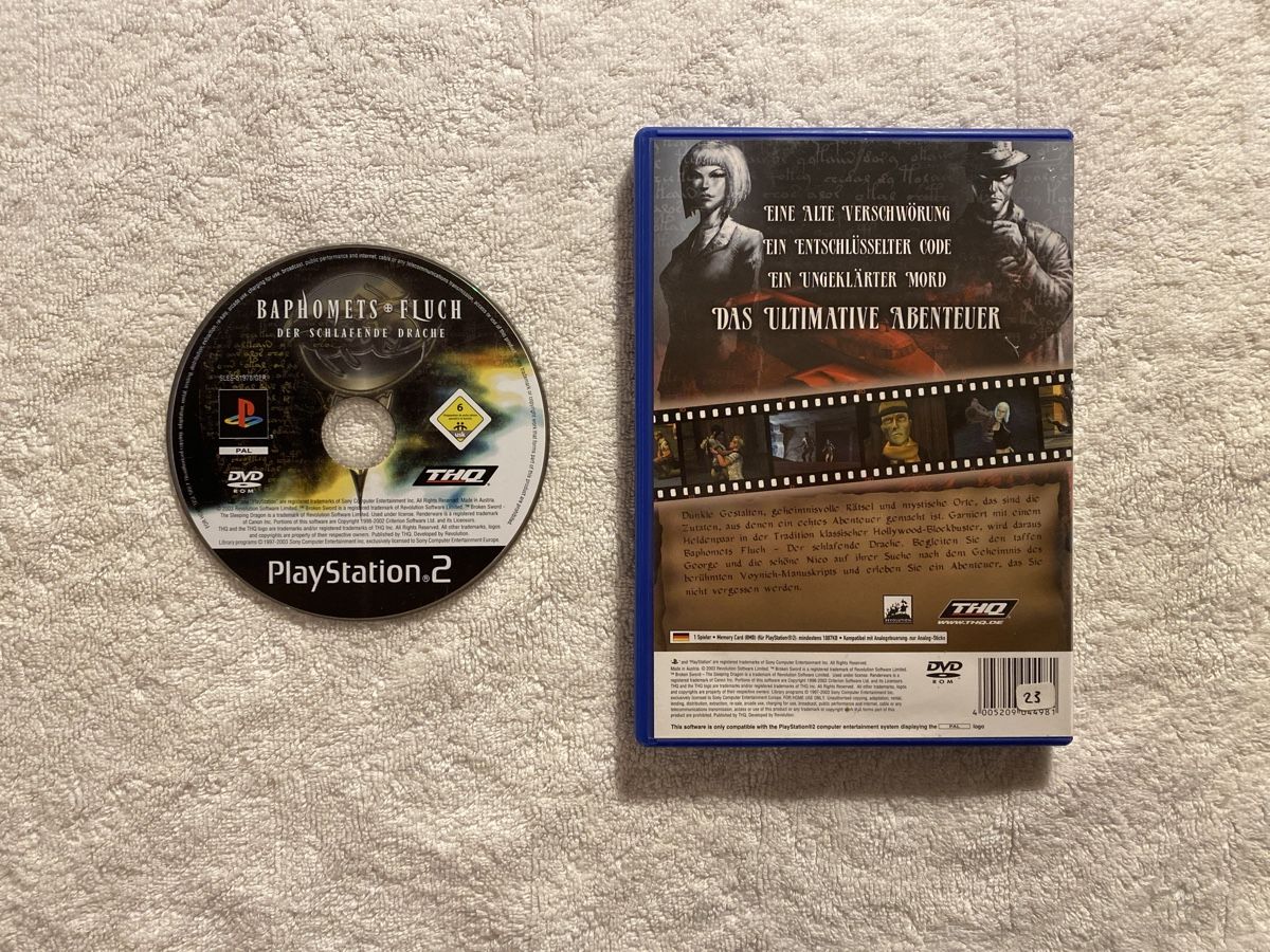 Sony Giochi: Baphomets Fluch - Der schlafende Drache PS2 – Usato da Reichenbach i. K. venduto da Daniel840 1