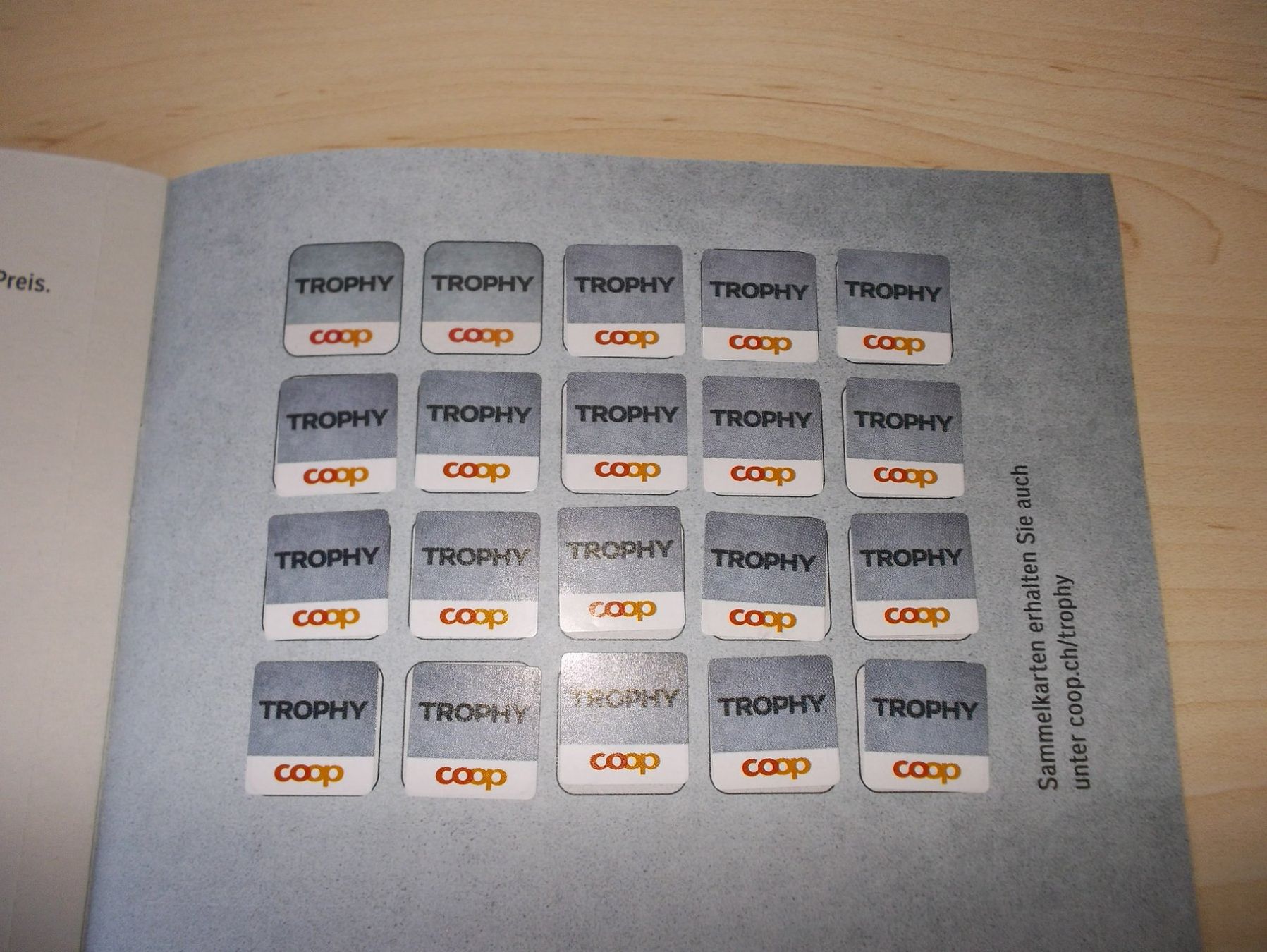 Coop Raccolte di bollini & punti: 8 volle Coop Trophy Karten – Nuovo (secondo la descrizione) da Kaltbrunn venduto da Cindy99 1