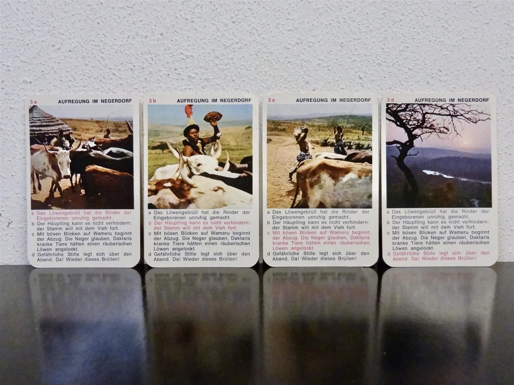 Giochi: schönes altes Quartett DAKTARI 2 – Usato da Kerzers venduto da wisaundso 6