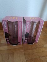 2x Limited Edition 2025 Mac Donalds Coca Cola Gläser Pink