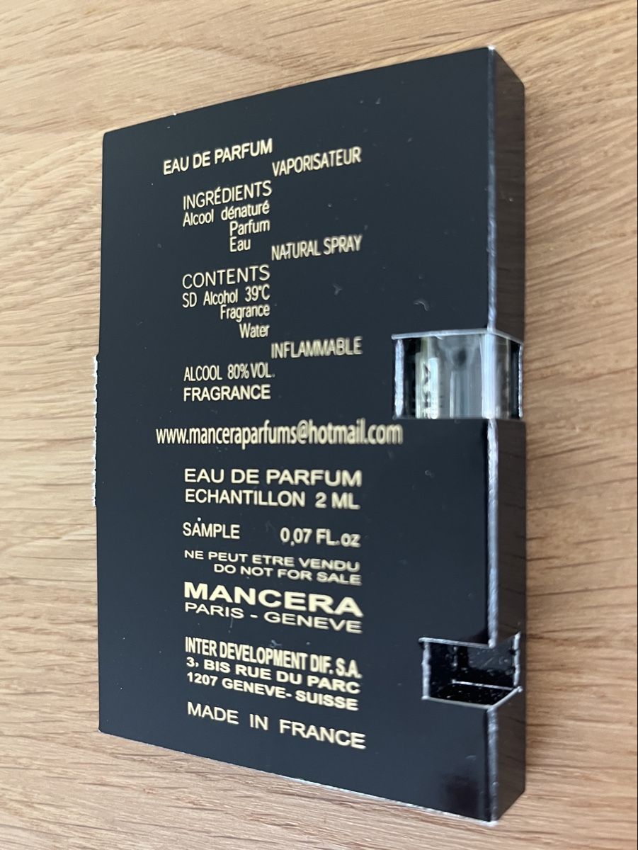 Mancera Profumi & Eau de Toilette: MANCERA - WAVE MUSK / 2ml Original Probe – Nuovo e nell'imballaggio originale da Uerzlikon venduto da niteroi 1