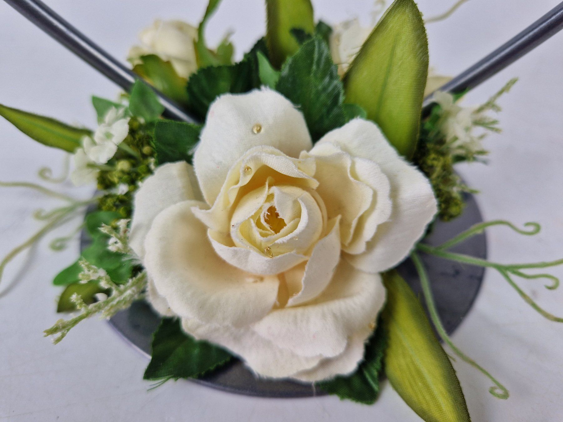 Portacandele: Kerzenständer in Herzform mit Blumen – Usato da Muhen venduto da Restwert_Muhen 2