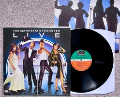 US vocal group The Manhattan Transfer  Live LP GEWASCHEN TOP