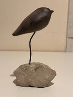 ✨ Sculpture moderne – Oiseau stylisé sur socle en pierre !
