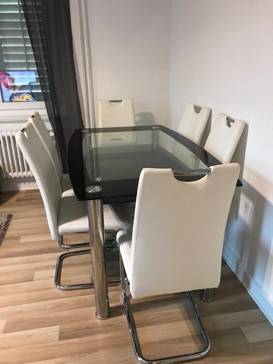 Glastisch Mit Stuhlen