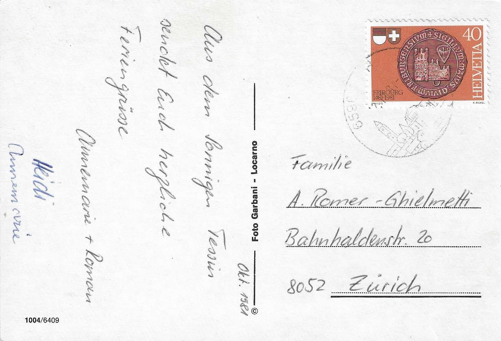 Cartoline postali: Saluti dalla Valle Verzasca TI – Usato da Rothrist venduto da Stranglehold 1