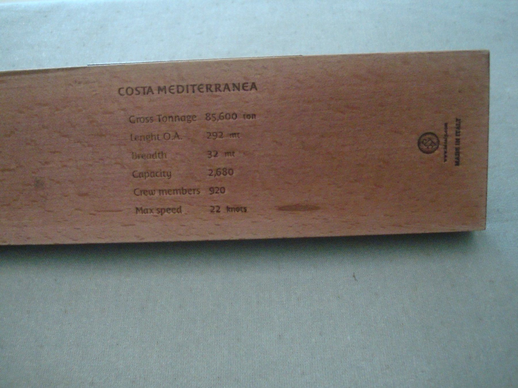 Modellbausätze & Standmodelle: 2 Standmodell - Costa Mediterranea / Costa Magica - Metall – Gebraucht aus Neuenegg von flohcante 4