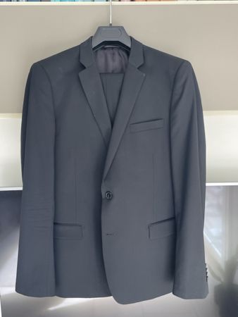 Anzug, Schwarz 100% wool ( GRIEDER ) tg 52