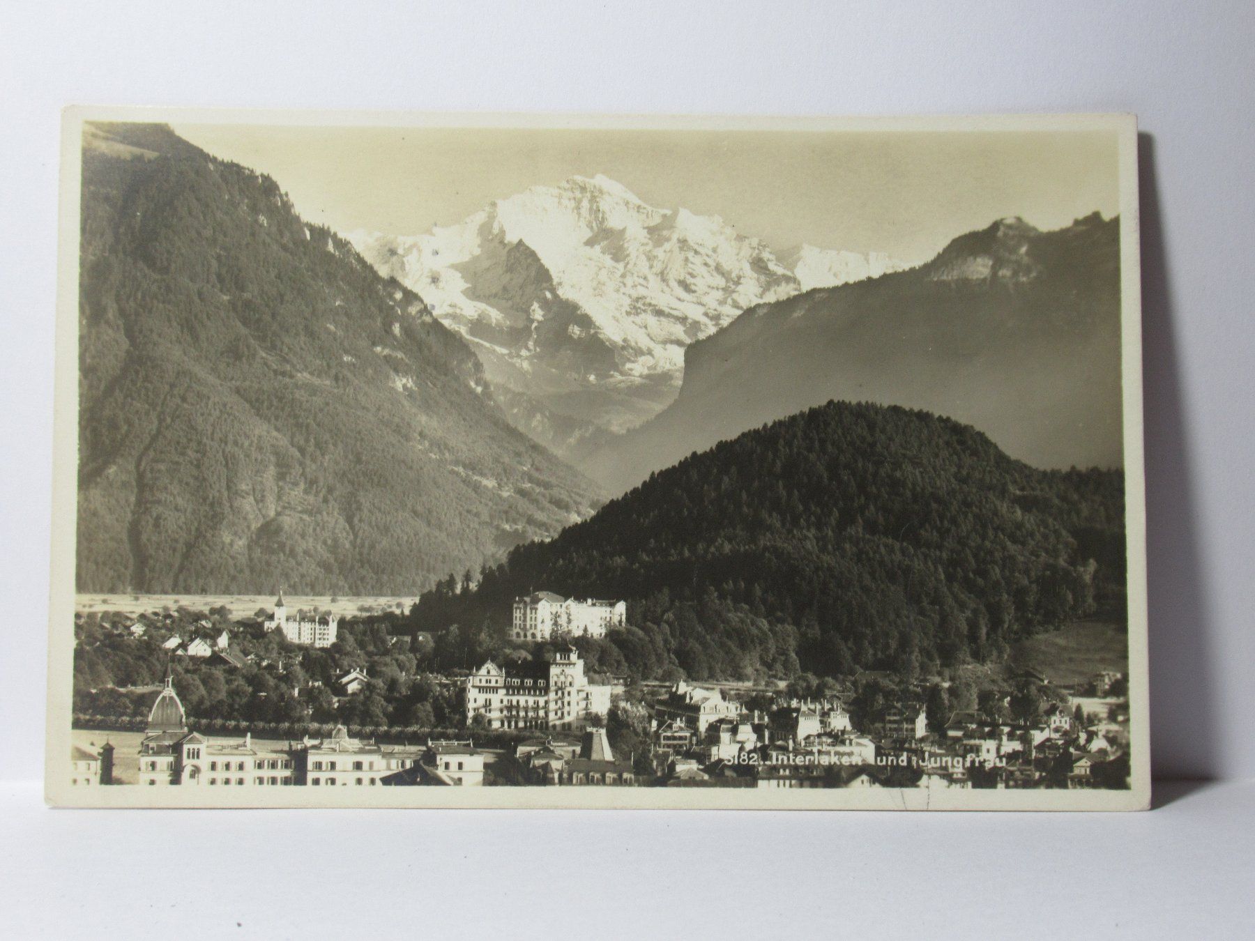 Cartoline postali: Interlaken und Jungfrau 1952 – Usato da Grenchen venduto da Bluemchen1900