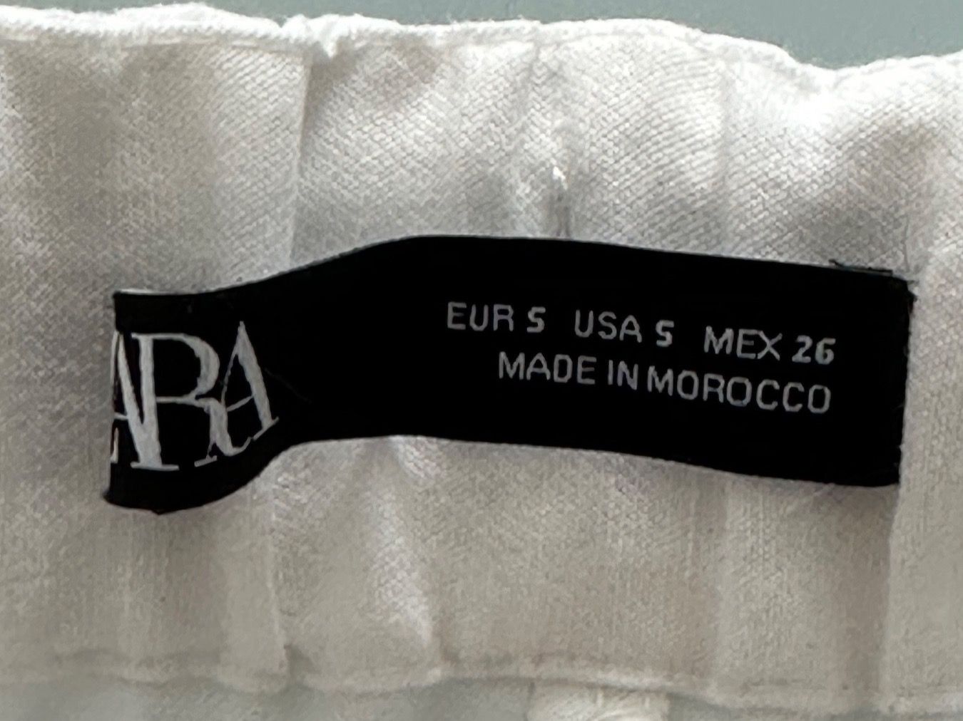 Zara Pantaloni: Leichte Sommerhose, Leinen, Weiss, Gr. 38 – Nuovo (secondo la descrizione) da Zufikon venduto da Modestil365 8