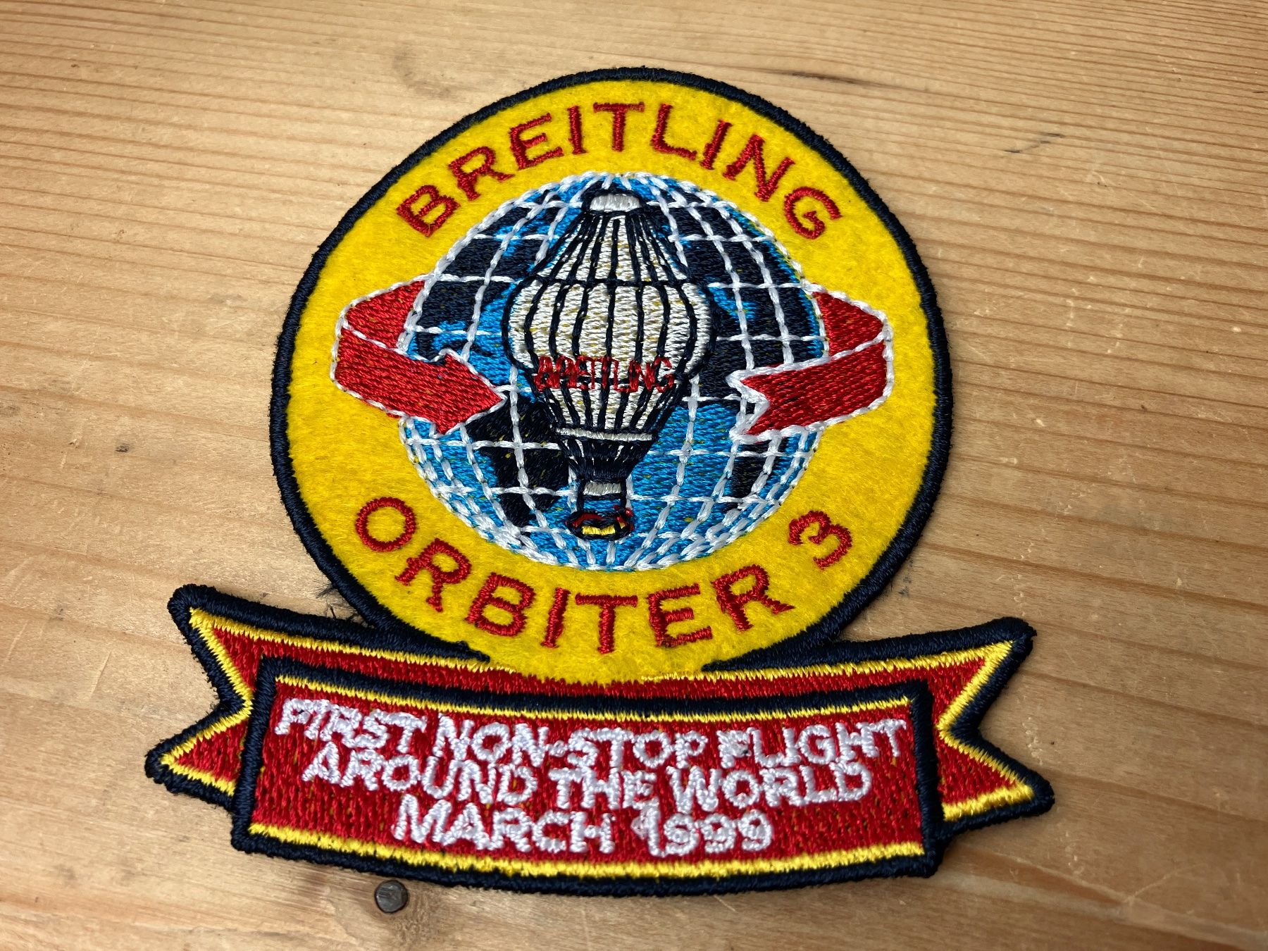 Patches: 5 Stk. Breitling Orbiter 3 Stoff Patch Aufnäher gestickt – Neu (gemäss Beschreibung) aus Fislisbach von Promo 4