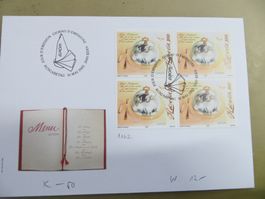 Brief FDC Sondermarken Viererblock 2005