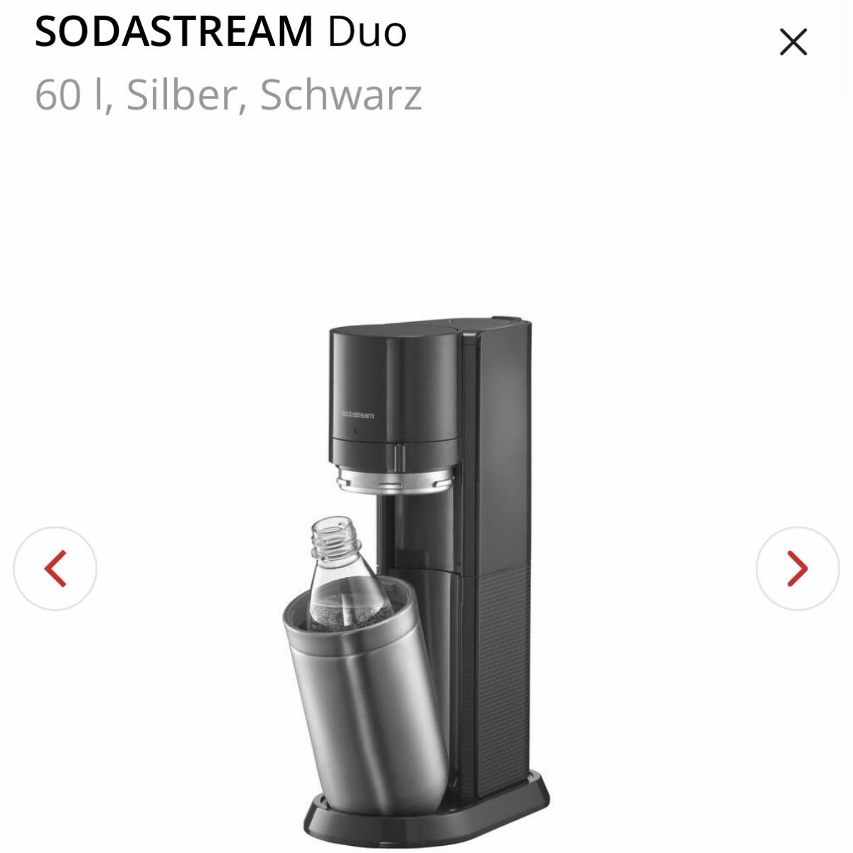 Cuisines complètes: Soda Stream Duo Wassersprudler – D'occasion à Basel par NiNi101