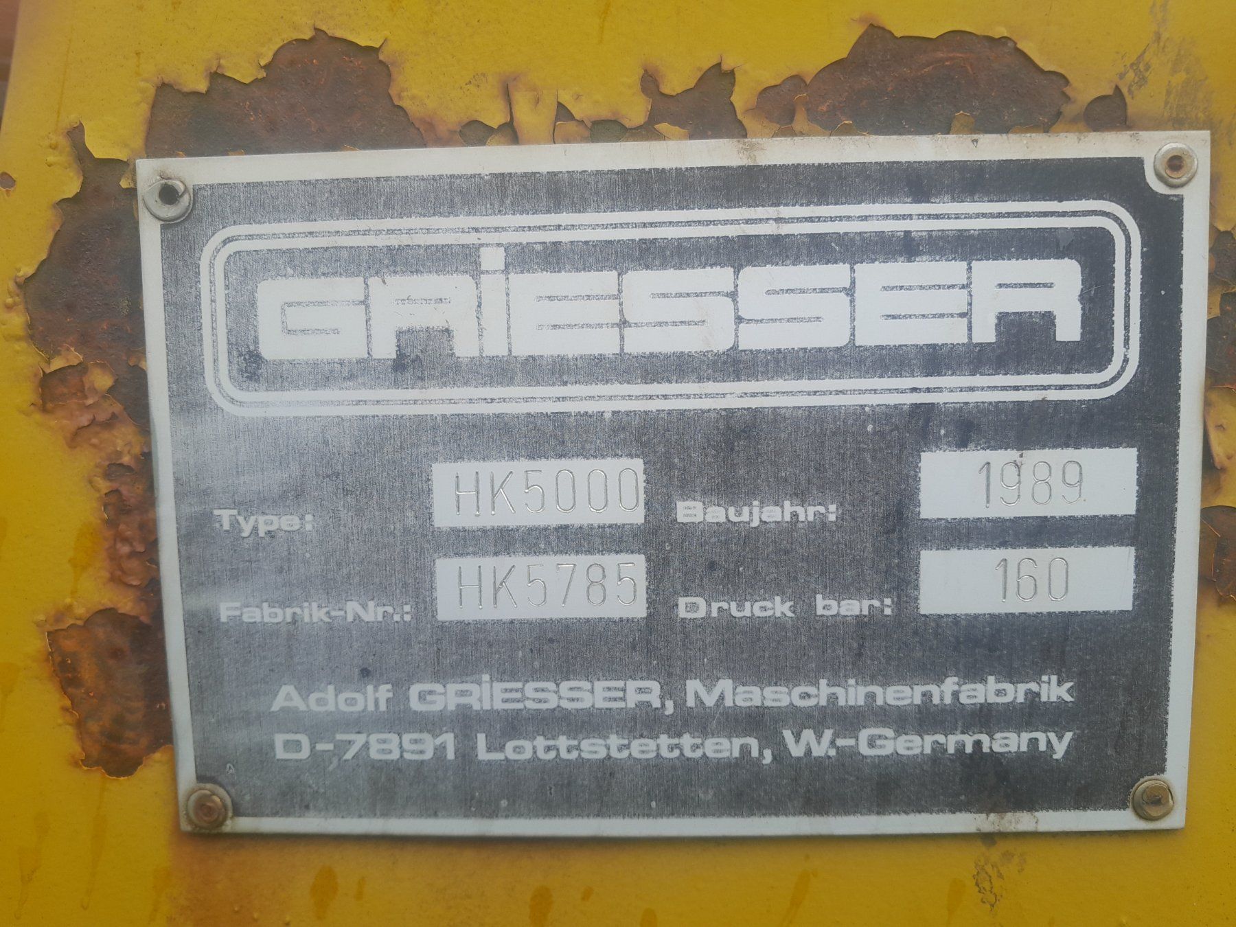 Gru: Griesser Mistkran – Usato da Oberiberg venduto da Aebi94 3