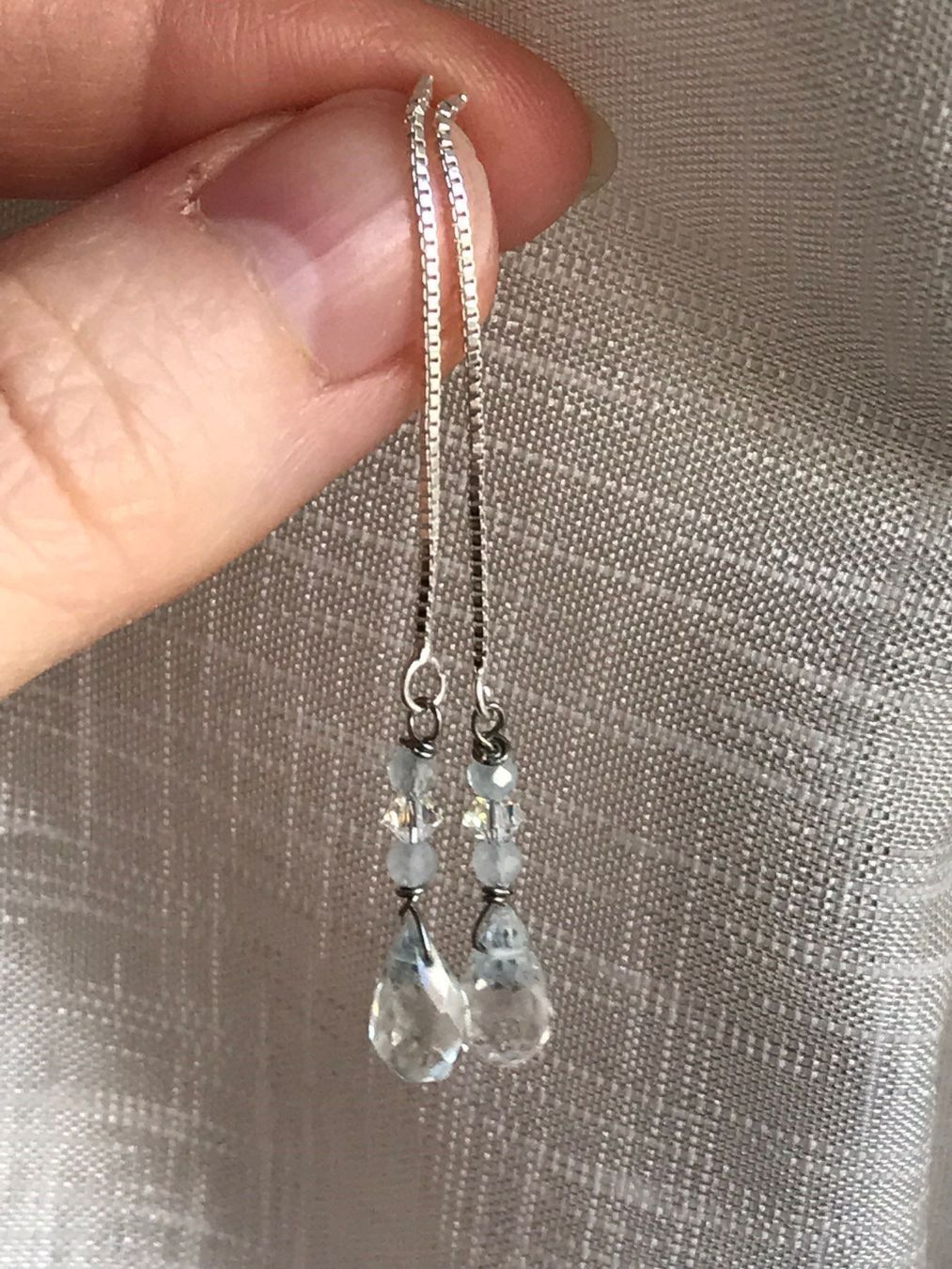 Orecchini pendenti & Orecchini a lobo: Aquamarin & original Swarovski Crystall – Nuovo (secondo la descrizione) da Basel venduto da Chili007 1