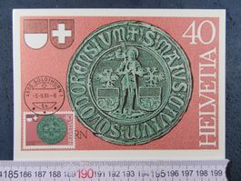SOLOTHURNER SIEGEL FDC AK SO 1981