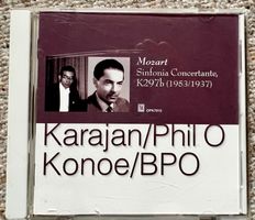 Karajan BPO Mozart Sinfonia Concertante Audiophile JAPAN CD