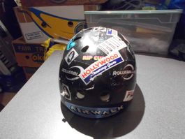 Helm ca. Grösse S, schwarz, viele Kleber