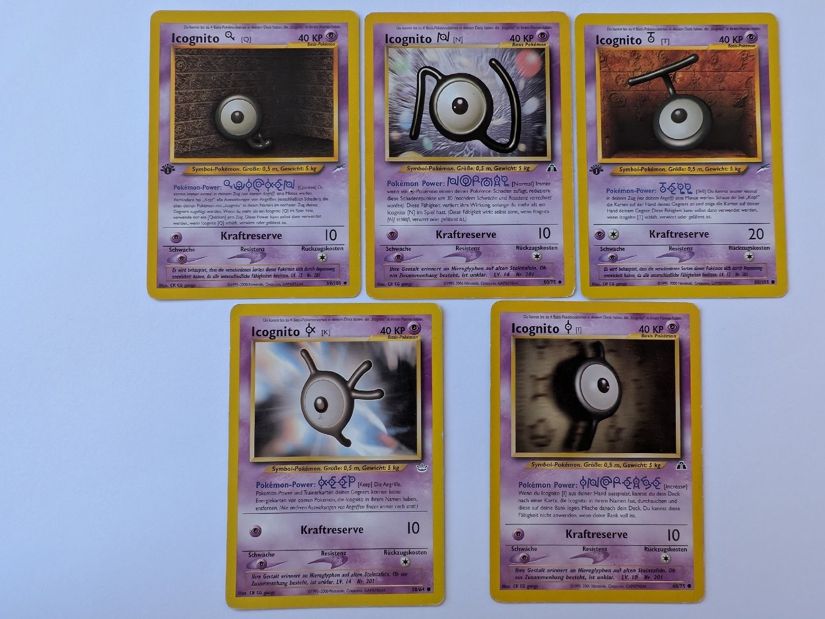 Pokémon Carte collezionabili: Icognito Set – Usato da Märstetten venduto da eri_9lt8