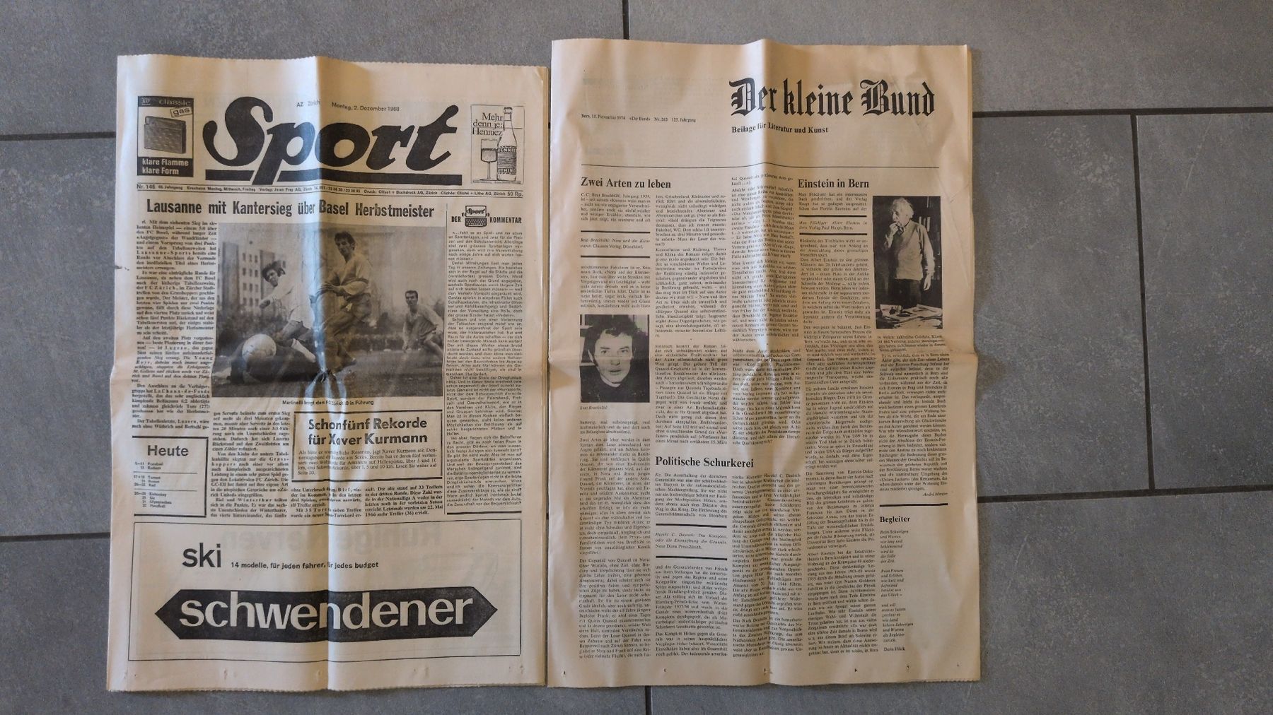 Riviste & Magazine: Historische Schweizer Zeitungen 1946 & 1976 – Usato da Thun venduto da Pizzamike