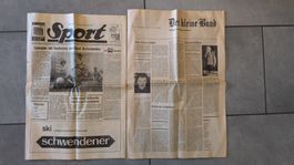 Historische Schweizer Zeitungen 1946 & 1976