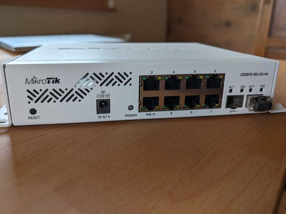 8- Port Switch MikroTik CSS610-8G-2S+IN (inkl. SFP+ Modul) | Kaufen auf ...