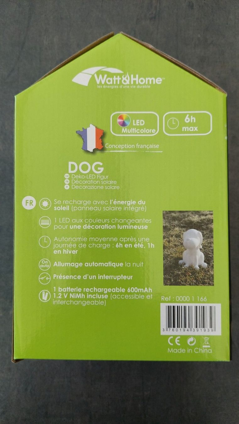 Statuette: LED Solar Hund mit Farbwechsel |NEU! – Nuovo e nell'imballaggio originale da Schongau venduto da lanobe 4