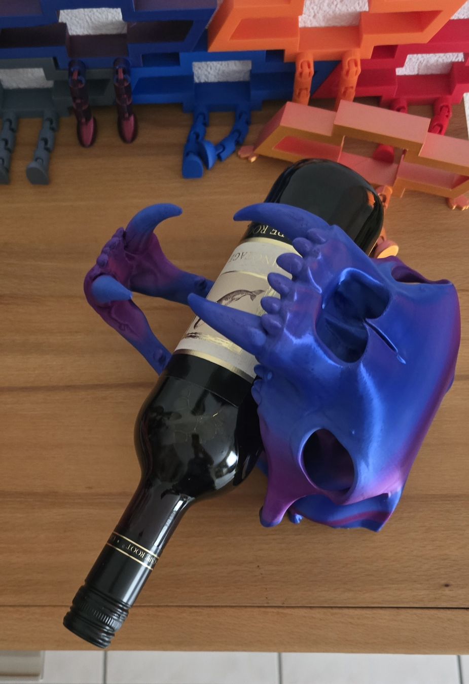 Portabottiglie: Weinflaschenhalter Tigerschädel – Nuovo (secondo la descrizione) da Winznau venduto da johny_wayne 2