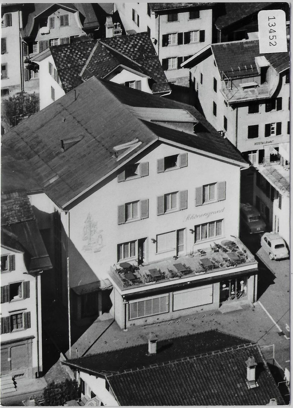 Cartoline postali: Flugaufnahme Restaurant Schönengrund – Antico da Ettingen venduto da Kartenplanet