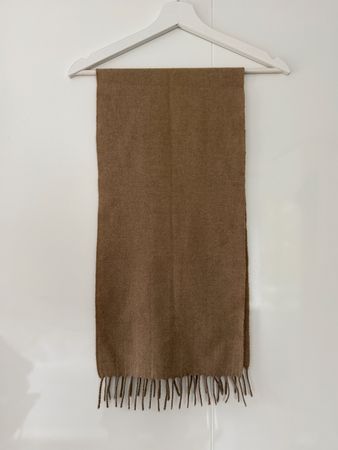 Beige Scarf Cashmere Wool