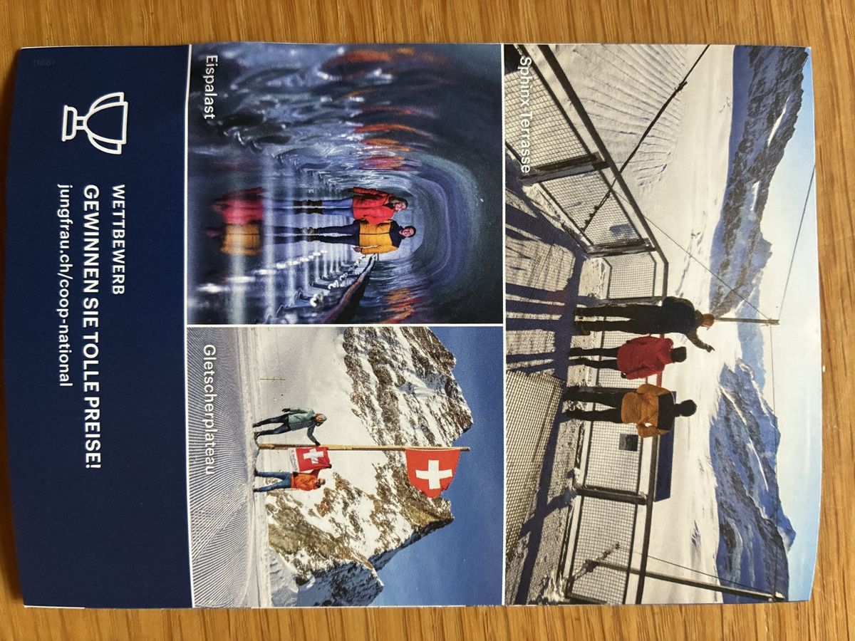 Buoni: Jungfaujoch  Gutschein – Nuovo (secondo la descrizione) da Grindelwald venduto da coho67 3