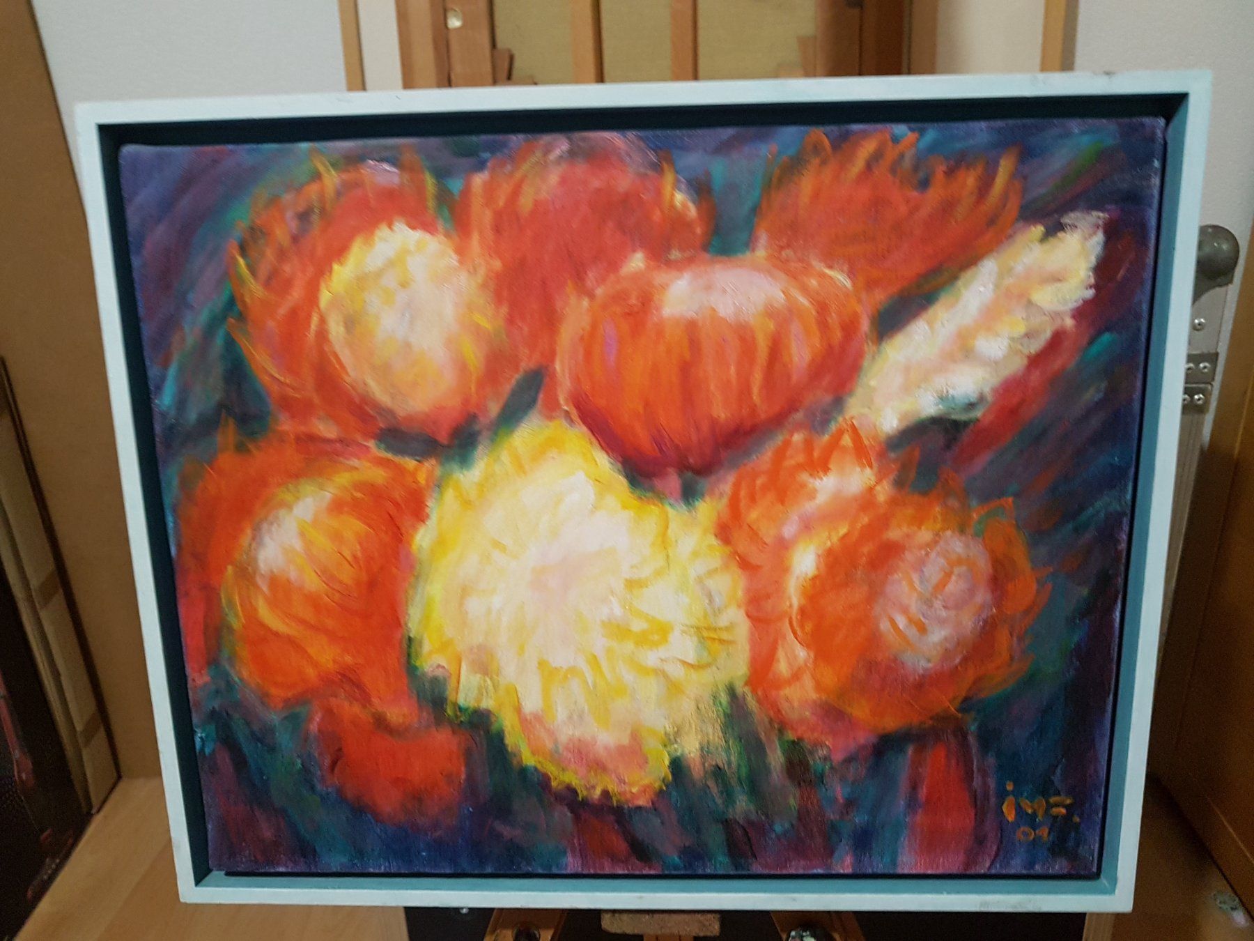 Dipinti: Original Ölgemälde "Florale Impression" (2001) – Usato da Glattbrugg venduto da casabelavista 4