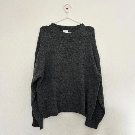 Grauer H&M Strickpullover, Gr. M