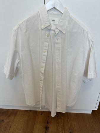 Herren Hemd AMI Alexandre Mattiussi Weiss Groesse XS