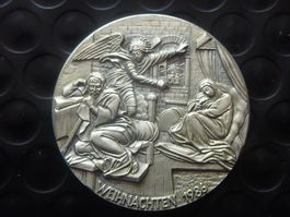 Silber Medaille  - 1986 WEIHNACHTEN   Unz.