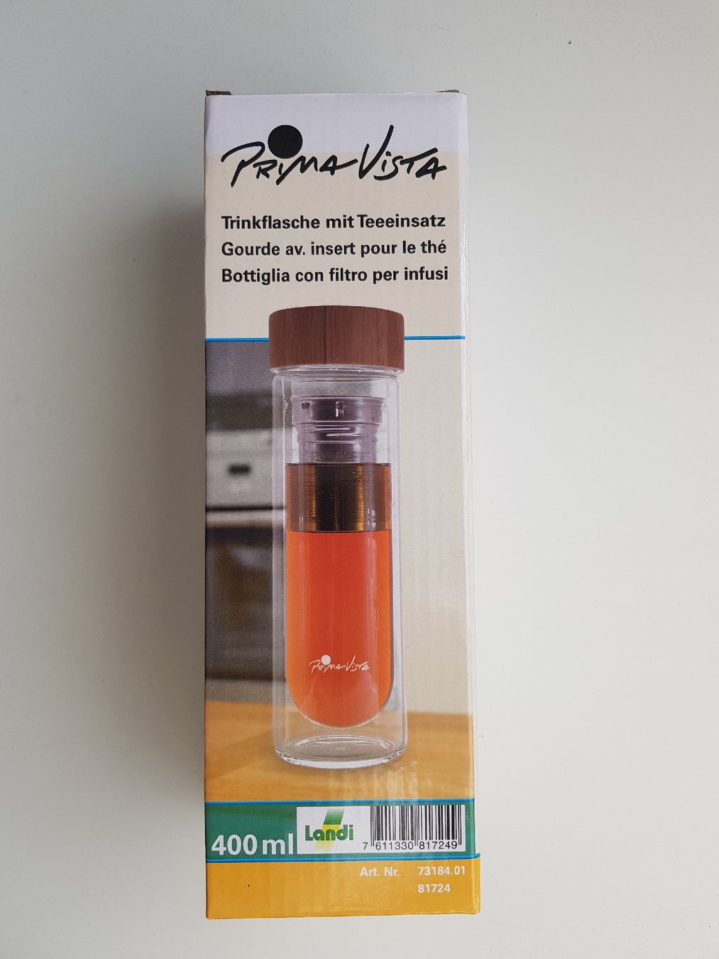 Borracce & Thermos: Neue Trinkflasche mit Teeeinsatz – Nuovo e nell'imballaggio originale da Port venduto da sold54