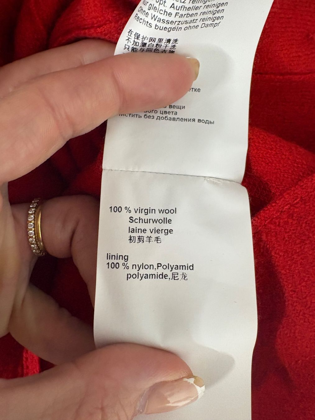 Marc Cain Jacken: Marc Cain Blazer aus Wolle Gr. 44 rot – Neu (gemäss Beschreibung) aus Regensdorf von secondchancefashion 4