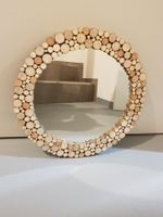 Spiegel Holzrahmen Rund