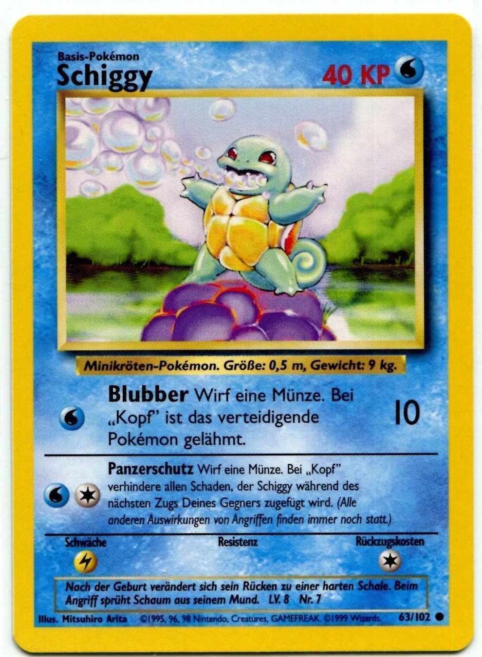 Pokémon Carte collezionabili: Schiggy Basis Set 63/102 Deutsch – Nuovo (secondo la descrizione) da Dornach venduto da Deco89