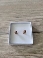 Ohrstecker Kugel in Stahl PVD rosé