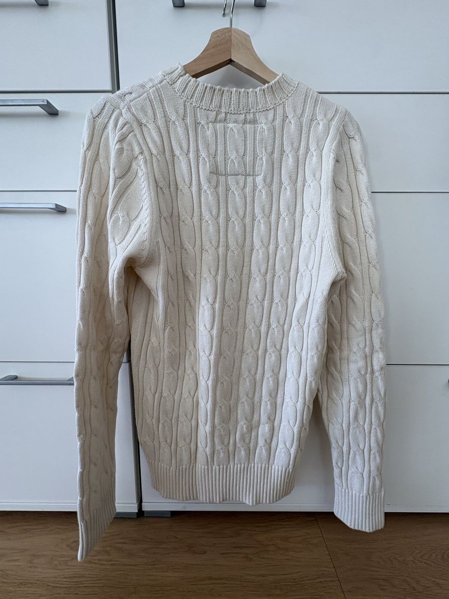Abercrombie Pullover & Sweatshirts: Abercrombie & Fitch Pullover Creme L Kabelstrick Elch Logo – Gebraucht aus Obbürgen von cla_x9h6 1