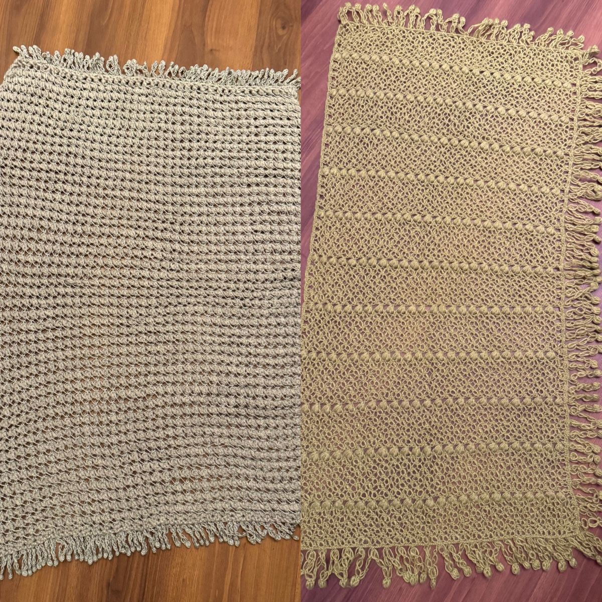 Foulards, Tücher & Schals: 2 Weicher, handgestrickter Schal Grau & Hellgrün – Neu (gemäss Beschreibung) aus Winterthur von seh_vnm6 1