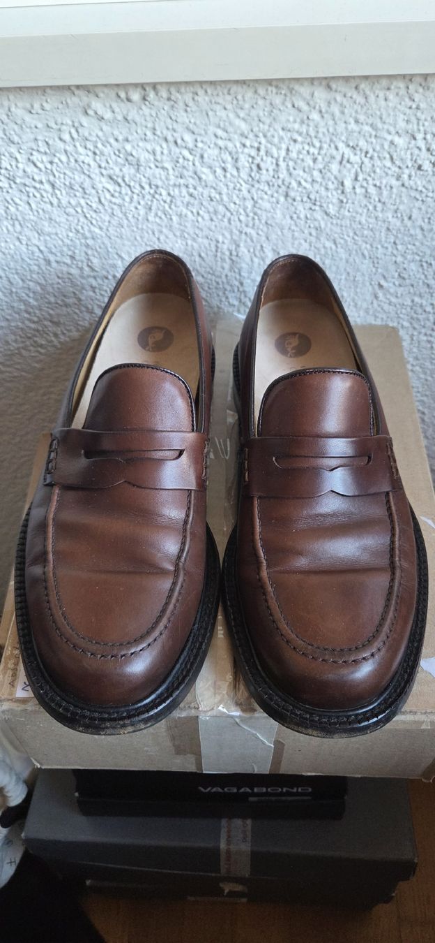 Scarpe da uomo: Mokassins Gr. 7 / 40 echt Leder – Usato da Horgen venduto da aiac0