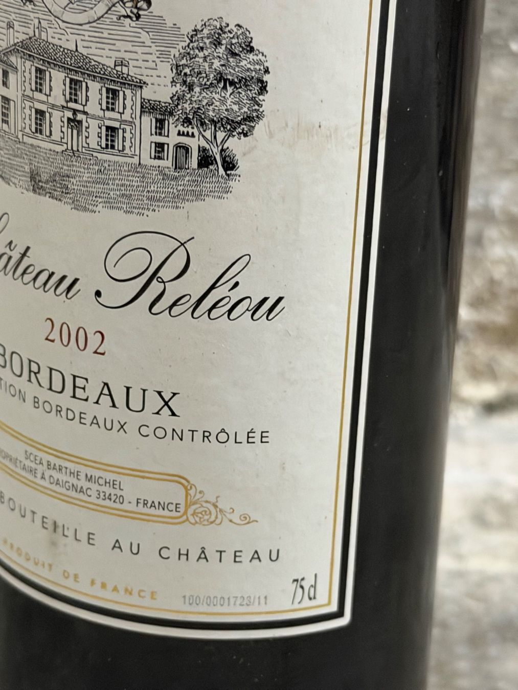 Vino: Château Reléou BORDEAUX 2002 – Nuovo (secondo la descrizione) da La Tour-de-Peilz venduto da avediscipule 3