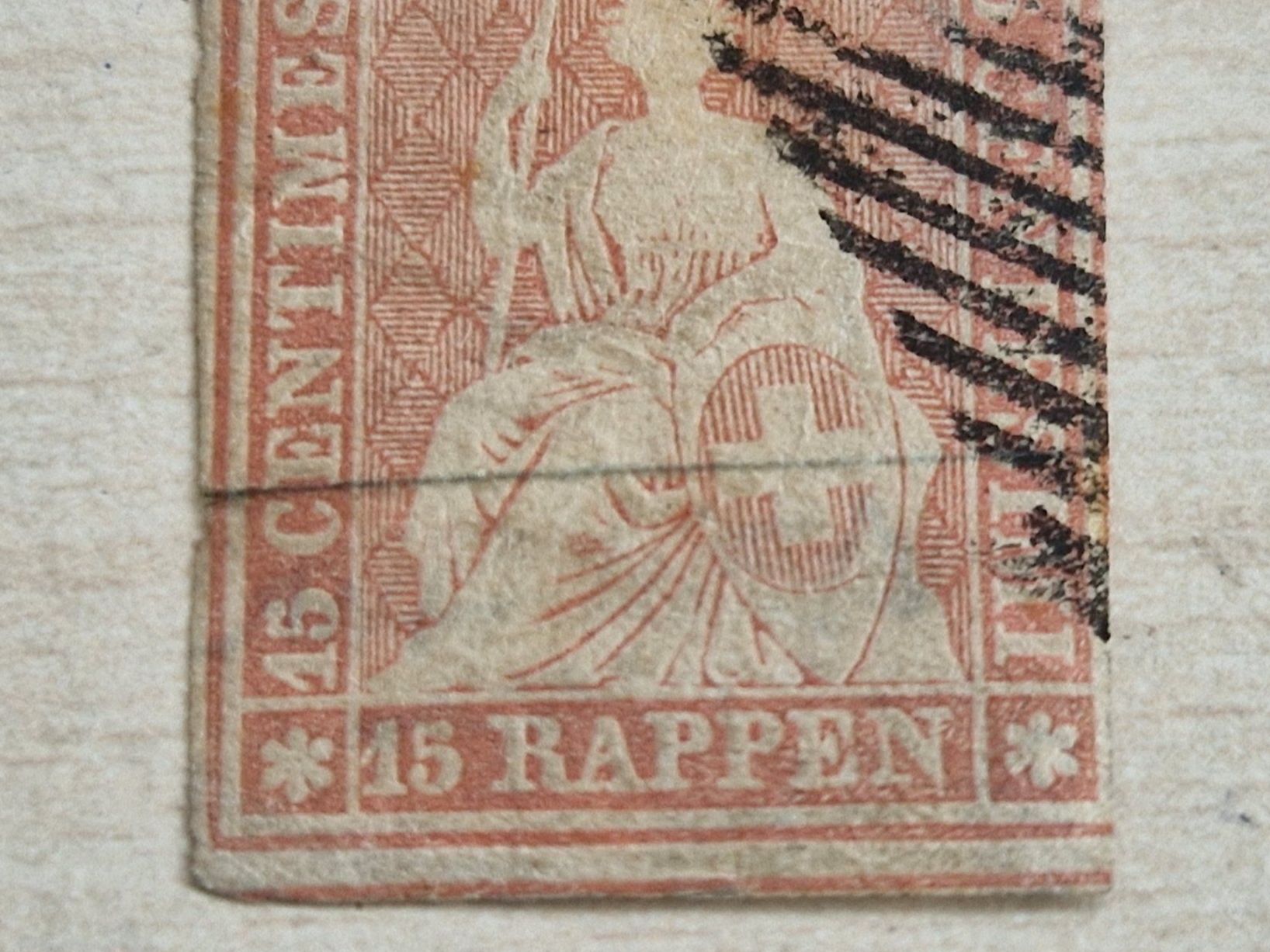 Alle Briefmarken: Strubel 24A, signiert, ab 1.- – Gebraucht aus Burgdorf von Glossy01 3