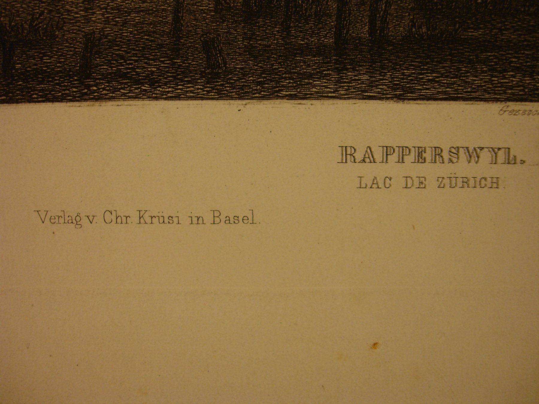 Incisioni: RAPPERSWIL, STAHLSTICH UM 1870 – Usato da Grüningen venduto da Kartensammler 4